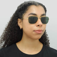 Ray-Ban Sunglasses RB3636 New Caravan 919631 Gold Green