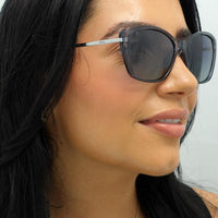 INVU Sunglasses B2127 D Transparent Crystal Blue Blue Polarized