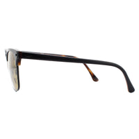 Ray-Ban Sunglasses Clubmaster RB3016 12773K Grey on Havana Brown Grey Gradient Mirror