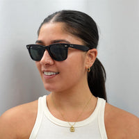 Ray-Ban Sunglasses Wayfarer 2140 902 Tortoise Green G-15 Medium 50mm