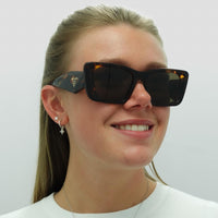 Prada Sunglasses PR08YS 01V8C1 Honey Havana Dark Brown