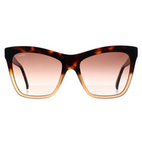 Max Mara Sunglasses MM0008 Logo2 56F Havana Fade Brown Gradient