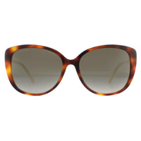 Jimmy Choo Sunglasses ALY/F/S 086 HA Havana Brown Brown Gradient