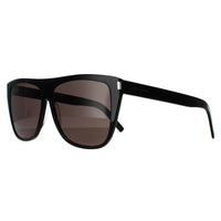 Saint Laurent Sunglasses SL 1 SLIM 001 Black Grey Smoke