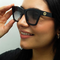 Gucci Sunglasses GG1714S 001 Black Grey Gradient