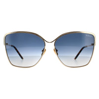 Mulberry Sunglasses SML040 0300 Shiny Rose Gold Blue Pink Gradient