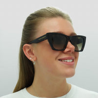 Alexander McQueen Sunglasses AM0299S 002 Dark Havana Brown Gradient