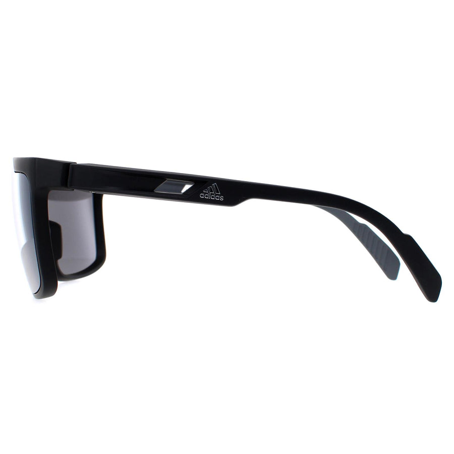 Adidas Sunglasses SP0020 02C Matte Black Contrast Mirror Silver