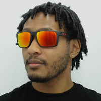 Oakley Sunglasses Holbrook XL OO9417-04 Matt Black Prizm Ruby