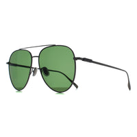 Salvatore Ferragamo Sunglasses SF308S 044 Light Ruthenium Green