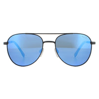 Bolle Sunglasses Evel 12536 Matte Black Offshore Blue Polarized