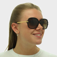 Michael Kors Sunglasses Adrianna II 2024 310613 Dark Tortoise Gold Brown Gradient