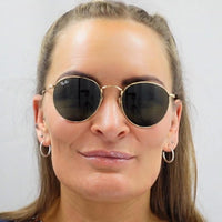 Ray-Ban Sunglasses Round Metal 3447 112/Z2 Gold Copper Flash Mirror