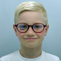 INVU Glasses Frames B4907 C Transparent Burgundy Women