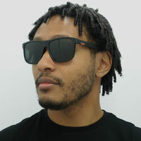 Gucci Sunglasses GG0010S 001 Black Rubber Grey