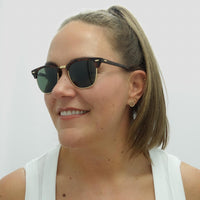 Ray-Ban Sunglasses Clubmaster 3016 W0366 Havana Green G-15 Large 51mm