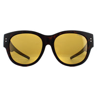 Polaroid Suncovers Fitover Sunglasses PLD 9009/S N9P MU Matte Havana BrownPolarized