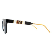 Gucci Sunglasses GG0598S 001 Black and Gold Grey