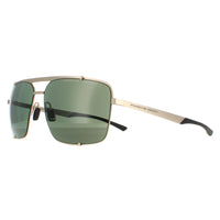 Porsche Design Sunglasses P8919 B Light Gold Black Green