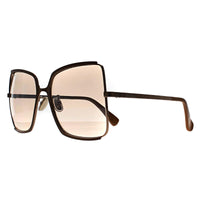 Max Mara Sunglasses MM0070-H 34K Shiny Light Bronze Roviex Brown Gradient