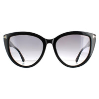 Tom Ford Sunglasses Isabella FT0915 01B Shiny Black Smoke Gradient