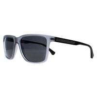 Emporio Armani Sunglasses EA4047 501287 Matte Transparent Grey Dark Grey