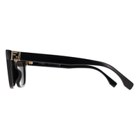 Fendi Sunglasses FE40205I Forever Fendi 01A Shiny Black Smoke Grey