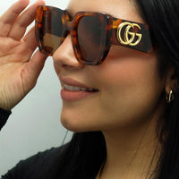 Gucci Sunglasses GG0956S 007 Havana Brown