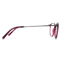 INVU Glasses Frames B4116 C Transparent Burgundy Casis Silver Women
