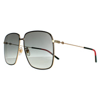 Gucci Sunglasses GG0394S 001 Black and Gold Grey Gradient