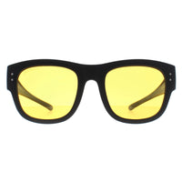 Montana Fit Over Glasses Night Driving Sunglasses FO6 C Matte Black Yellow Polarized
