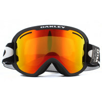 Oakley Ski Goggles O Frame 2.0 Pro XM OO7113-01 Matte Black Fire Iridium & Persimmon