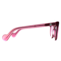 Moncler Sunglasses ML0015 75Z Shiny Transparent Fuxia Pink Gradient
