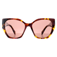 Prada Sunglasses PR19ZS 18N10D Tortoise Cognac Begonia Light Brown
