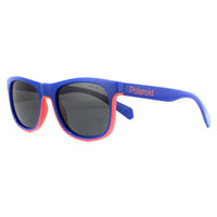 Polaroid Kids Sunglasses PLD 8041/S RTC M9 Blue Orange Grey Polarized
