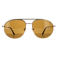 Tom Ford Sunglasses Gio FT0772 29E Matte Rose Gold Brown
