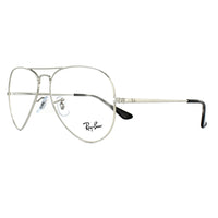 Ray-Ban Glasses Frames 6489 Aviator 2501 Silver 55mm