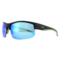 Polaroid Sport Sunglasses PLD 7019/S 7ZJ 5X Black/Green Blue Polarized