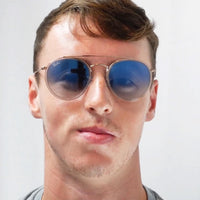 Ray-Ban Sunglasses Round Double Bridge 3647N 9069A5 Pink Pink Gradient Brown