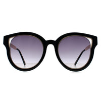 Guess Sunglasses GF0323 01B Shiny Black and Gold Smoke Gradient