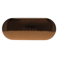Guess faux leather gold clamshell glasses case small