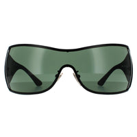 Police Sunglasses S8103V 0531 Semi Matte Black Grey Green