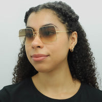 Ray-Ban Sunglasses RB1971 914751 Gold Light Brown Gradient