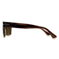 Persol Sunglasses PO3341S 120757 Striped Brown Green Brown Polarized