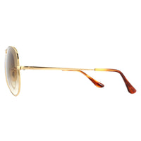 Ray-Ban Sunglasses Aviator Metal II RB3689 914751 Gold Brown Gradient
