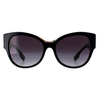 Burberry Sunglasses BE4294 38388G Top Black on Vintage Check Grey Gradient