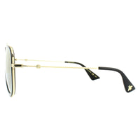 Gucci Sunglasses GG0062S 001 Black Gold Gold