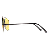 Montana Sunglasses MP185 G Shiny Gunmetal Yellow Polarized