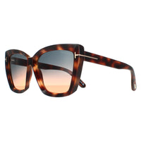 Tom Ford Sunglasses Scarlet FT0920 53P Blonde Havana Green Gradient