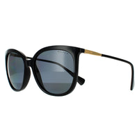 Ralph by Ralph Lauren Sunglasses RA5248 500181 Shiny Black Dark Grey Polarized